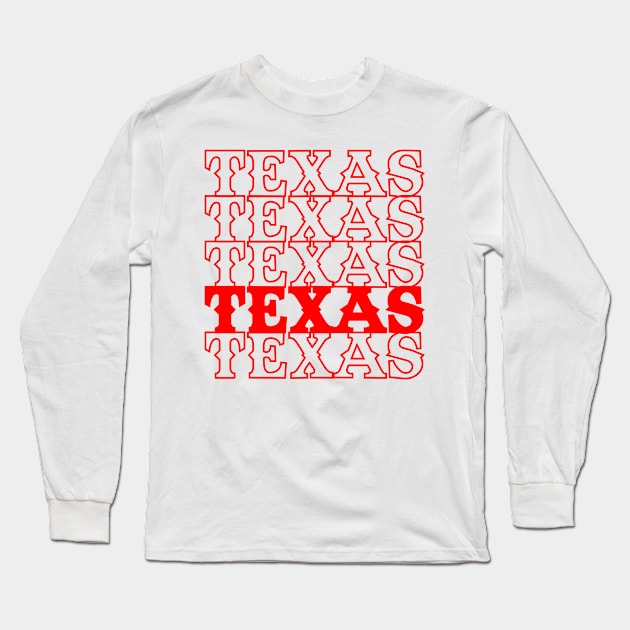 Texas Long Sleeve T-Shirt by Throwzack